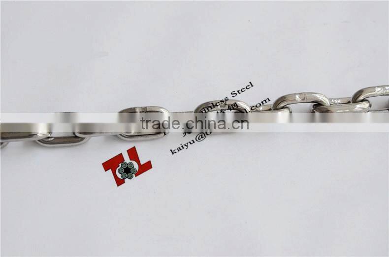 304 316 Stainless Steel DIN766 Short Link Chain with Diameter 5mm