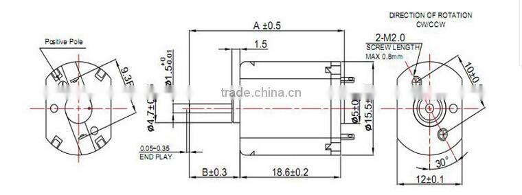 2.5V DC Electric Toothbrush Motor for Sale