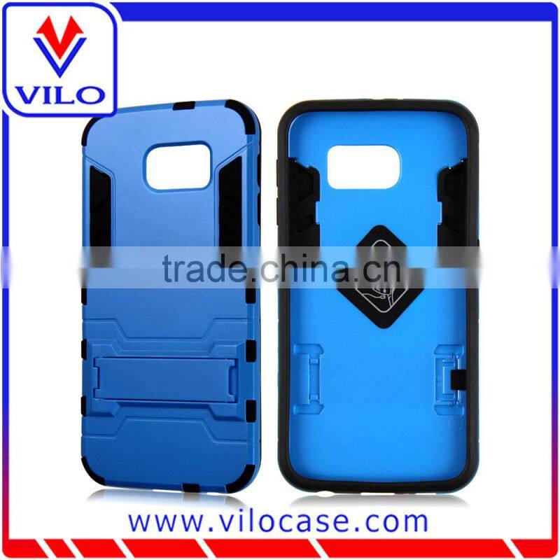 Cheapest 2 in 1 Kickstand slim armor hybrid case for Samsung Galaxy S6