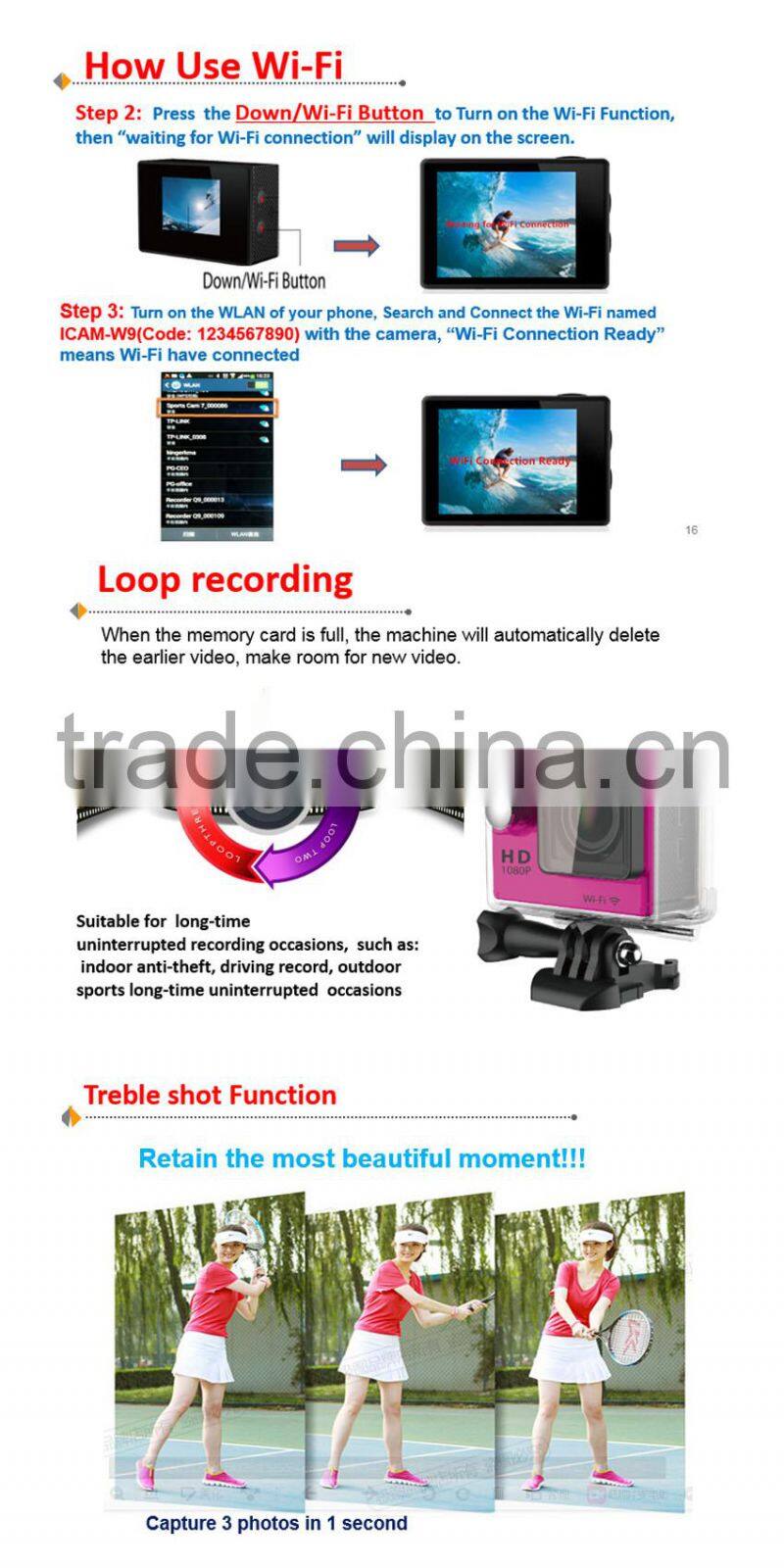 Wi-Fi 1080P Action Camera