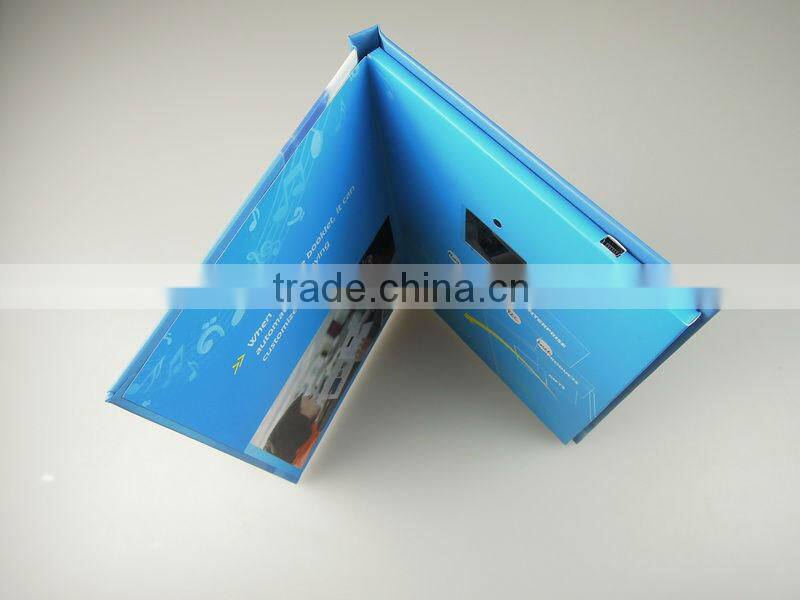 Newest and hot sale 2.4"LCD Video greeting card as invitation cards