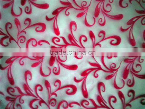 Wholesale Crystal Flocking Organza