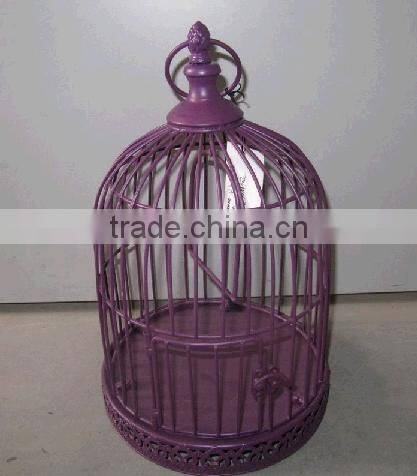 Decorative small round wire bird cages