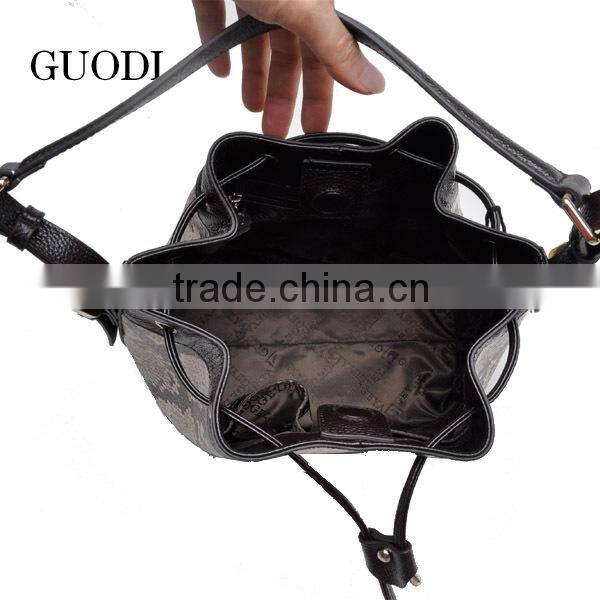 2015 elegant snake pattern systyle handbags for lady
