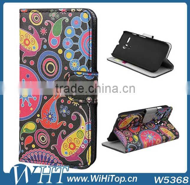 Printing Leather flip Case Cover For Motorola Moto G.Silicone Back Case For Moto G