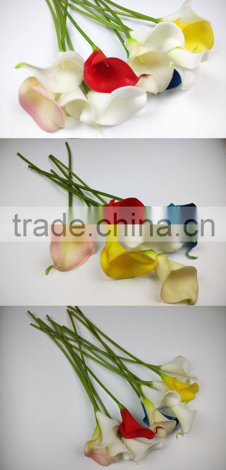 factory for sale pu material artificial calla lilies