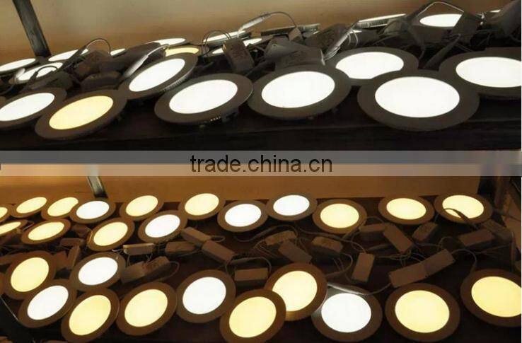 hot sales 2015 new design Ultra thin round led panel light 6W 2800-6500K