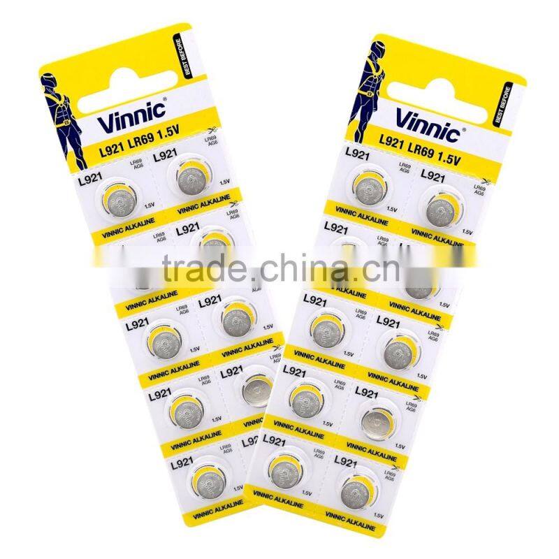 LR69 ag6 L921 Alkaline Button Cell 1.5v alkaline battery watch use