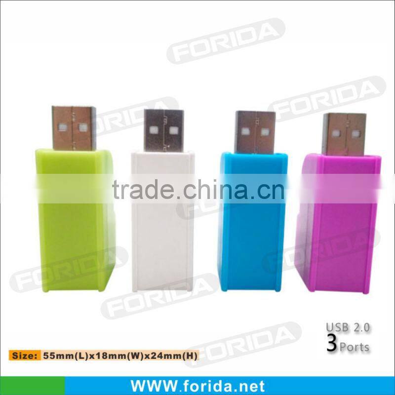 hi-speed unique design usb hub 2.0 3 port