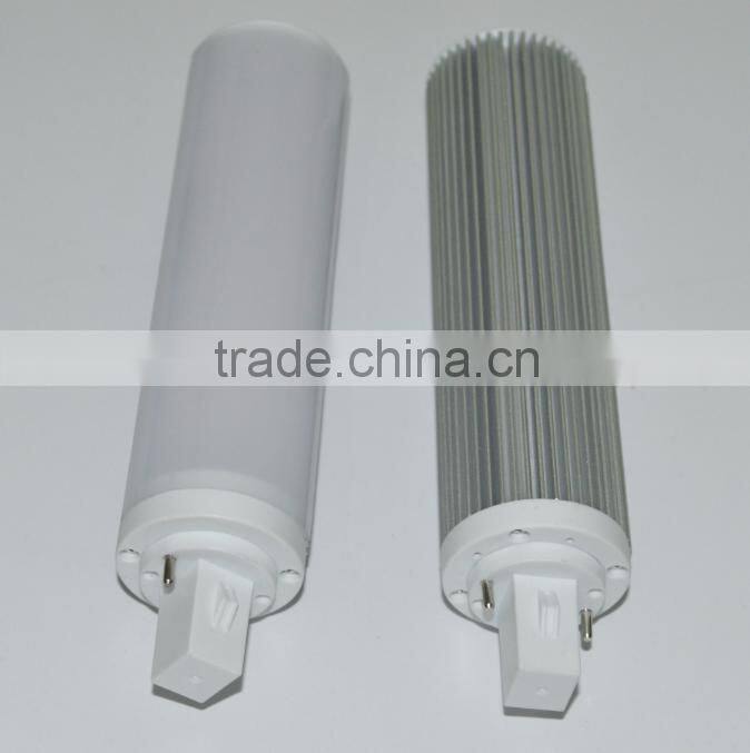 10W LED PL Light 2700k-7000k 2pin/ 4pin PLC LED Light G23/G24 Base