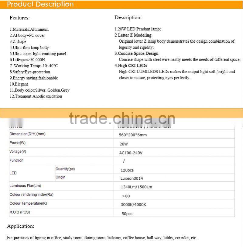 Modern LED chandelier & pendant lights