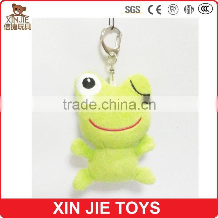 cute bee plush keychain 12cm plush honeybee keychain plush material bee keychain