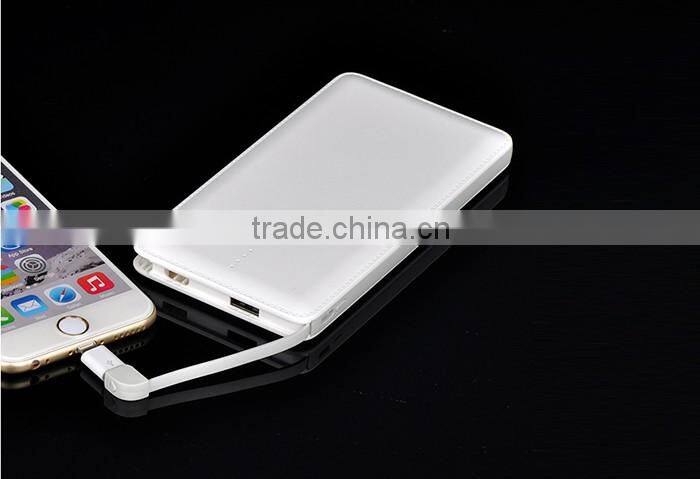 2016 Universal Smart portable stackable power bank usb mobile charger Hot promothion Gift manual for power bank