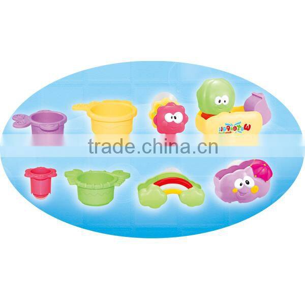 new product funny education bath set Rainbow Fish Crab Cartoon water toy baby bath toys for kids