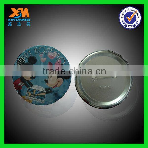 China wholesale large various styles custom metal tin button badges tinplate badge