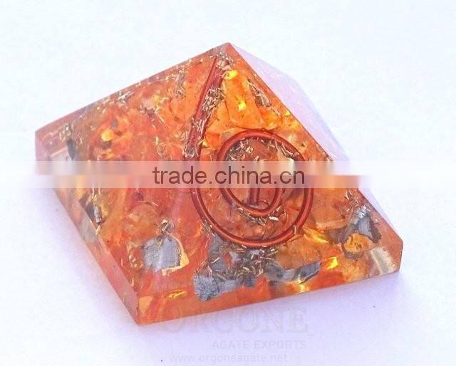 Orgone Orange Energy Oval : Orgone Chakra Oval