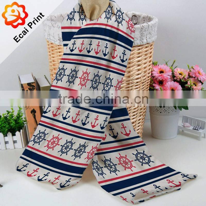 popular good looking heat transfer custom made lady scarf