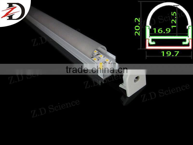 Anodizing Silver Aluminium Mounting Channel LED Linear Profile