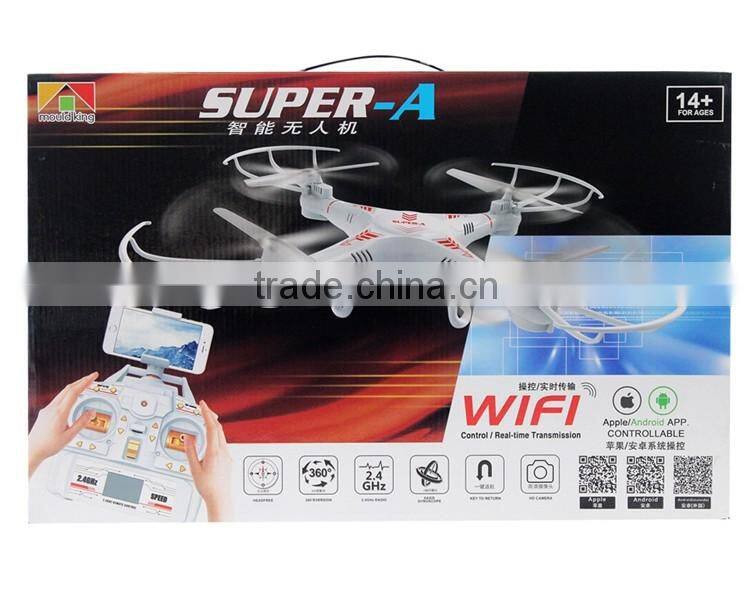 WIFI live video rc quadcopter fly drone ABS FPV aircraft with gyroscope and 0.3MP camera