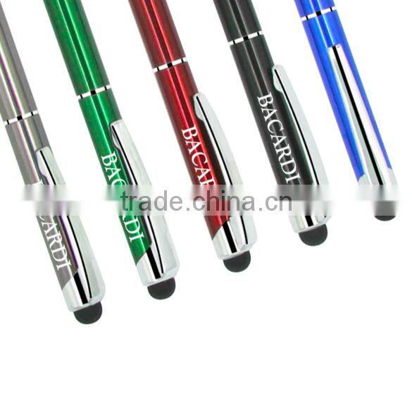 anodized aluminum pen with stylus