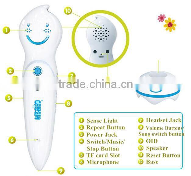 Customized Talking pen Reading book and Translation for kids