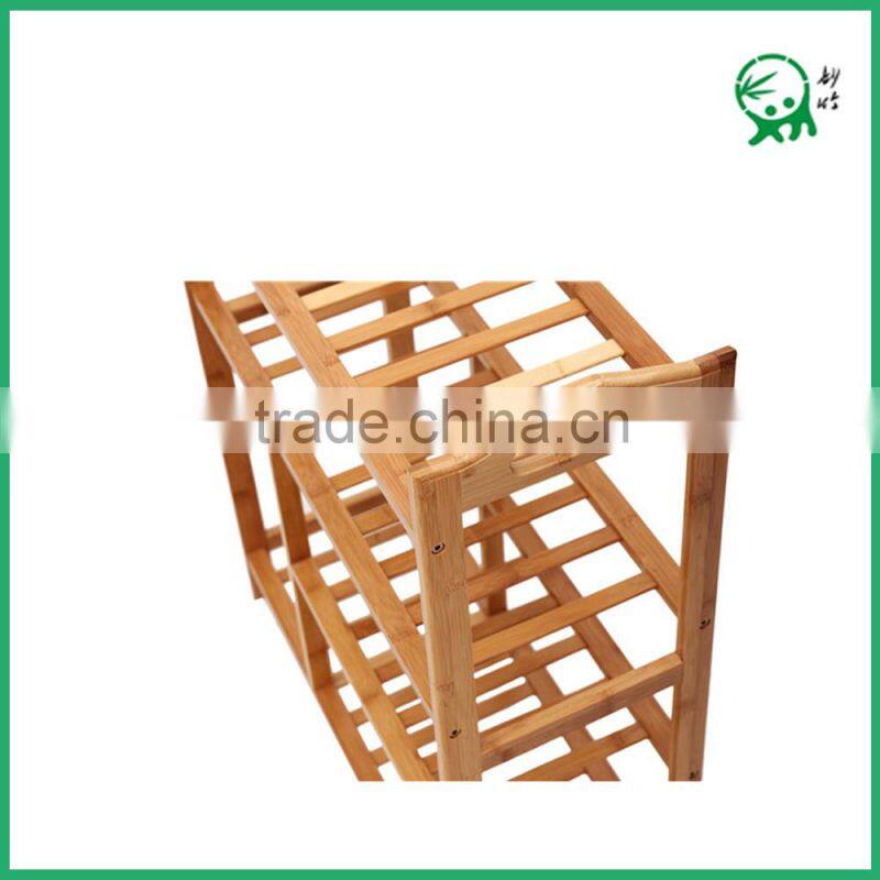 Eco-friendly Bamboo Shoe Rack/Living Room Furniture Corner Shelf