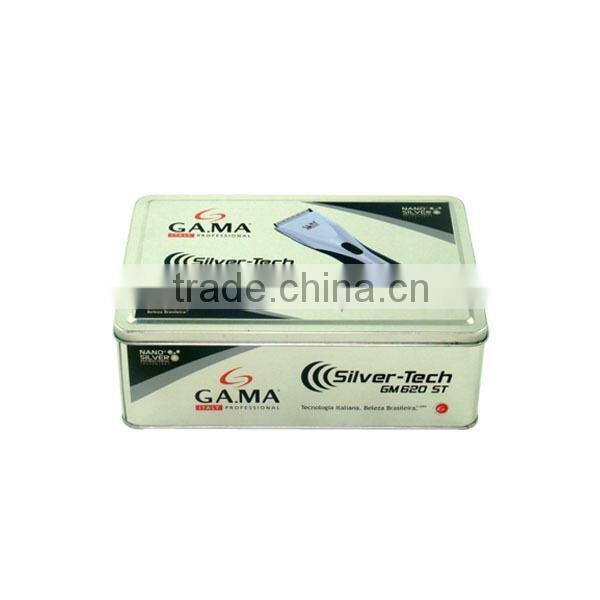 Decorative rectangular tin box manufacturer for shavors