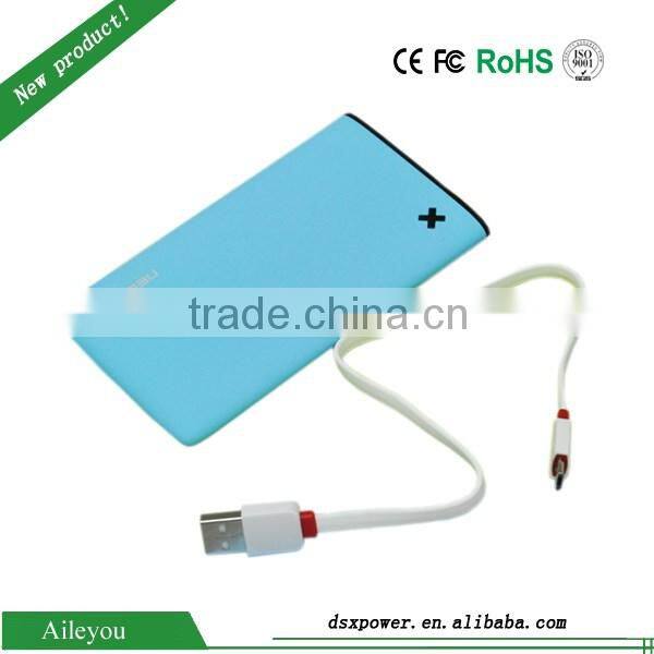 Superslim Rubber Painting Two Output 6000mAh PowerBank