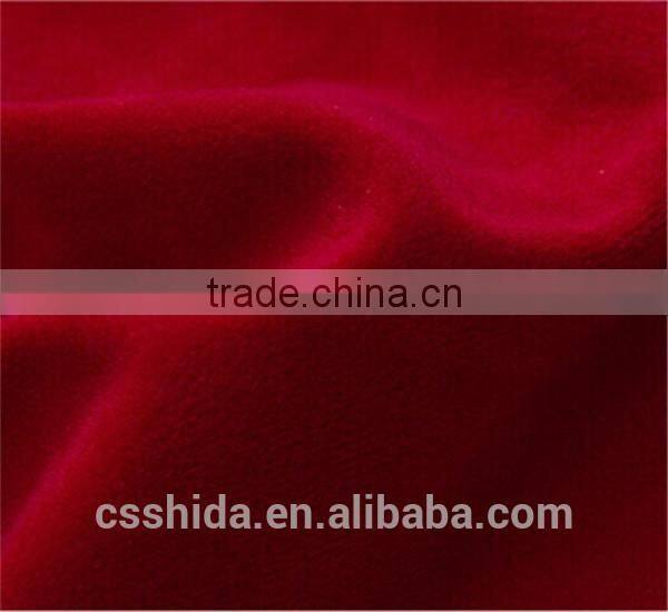 polyester single side yarn dyed brushed sofa velvet fabric