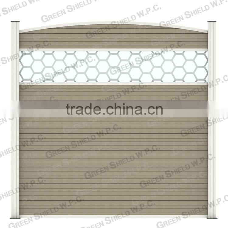 Wood Plastic Fence/Enclosure Wall 1.8m/2.0m/figured/glass