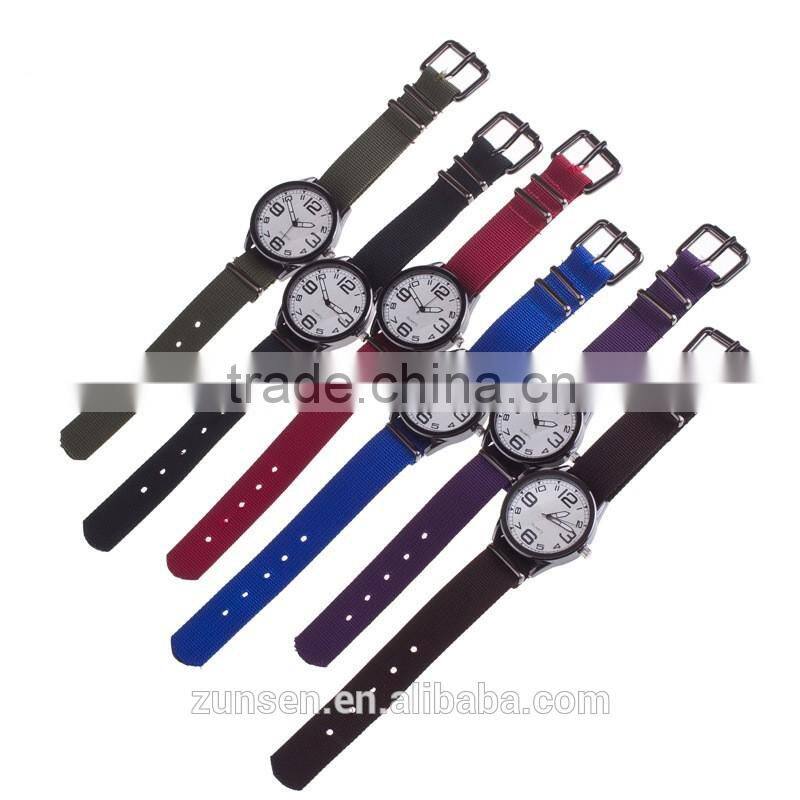 2016 Military Watch Men Quartz Analog Clock Nylon Leather Canvas Strap Clock Sports Watches Army Relogios Masculino