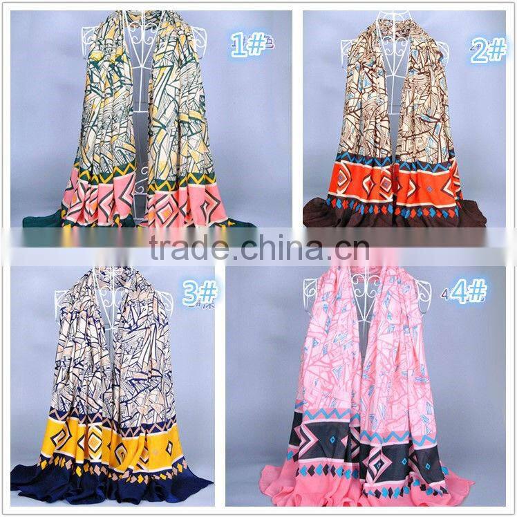 Scarf Abstract Geometric Tree Pattern Women fashion Scarfs Women Popular 180*110 Scarves Pashmina shawls