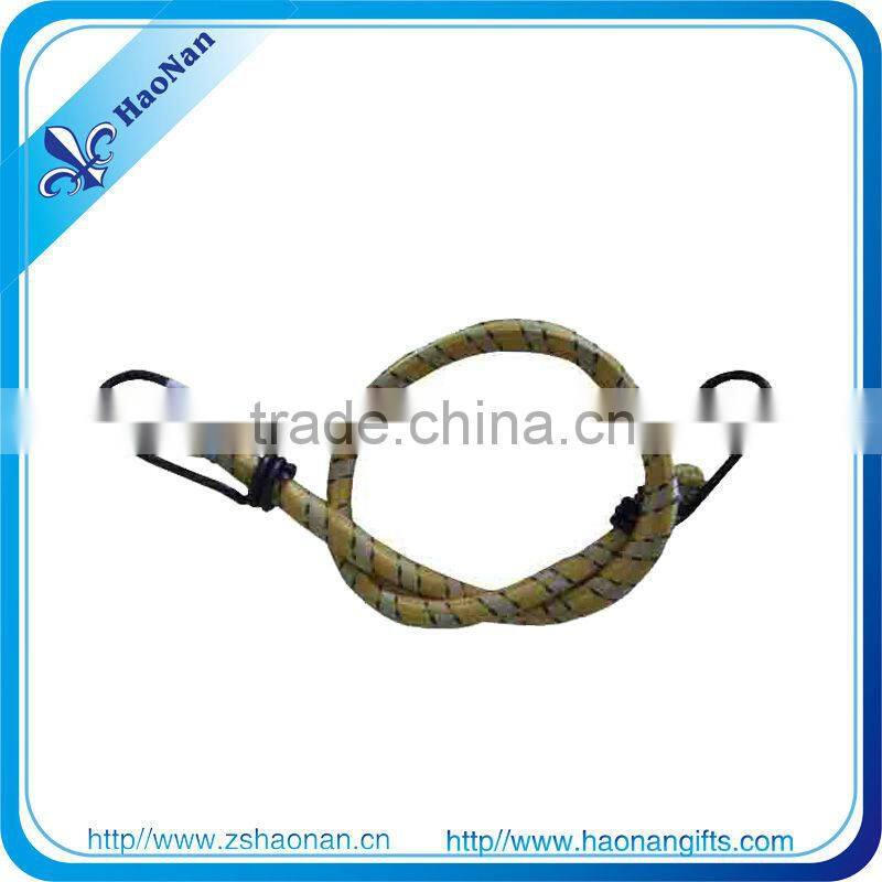 Natural latex bungee cord with plastic clips