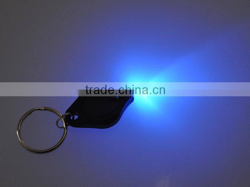 Plastic Multi-Color Light Promotional LED Keychain Light with CR2016 Battery