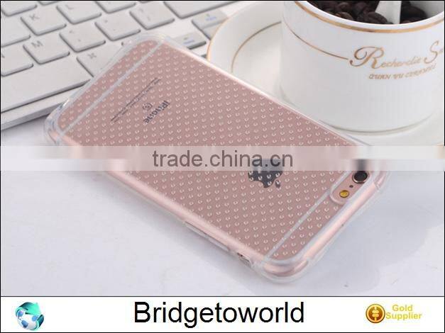 Clear crystal bubble shockproof air cushion slim soft TPU flexible jelly gel silicon for iPhone 6 6S 6Plus for Samsung
