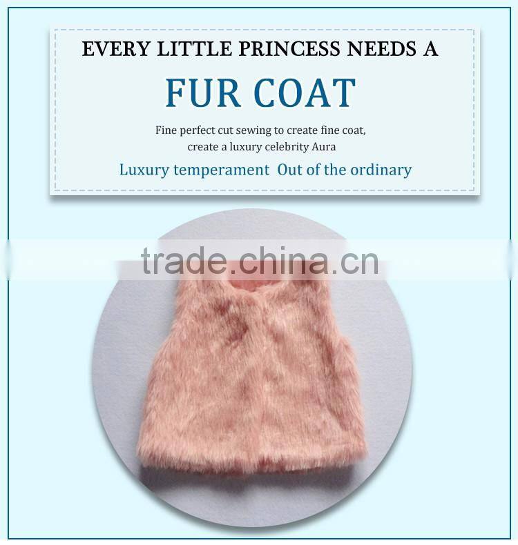 bulk wholesale kids vest faux fur winter waistcoat