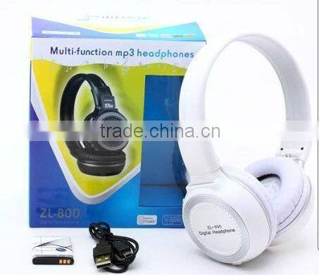 2013 new product hot selling stereo bluetooth SD MP3 headset with microphone +FM from shenzhen factory