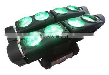 New China High Power Pro 8PCS 12W RGBW 4in1 LED Spider Light