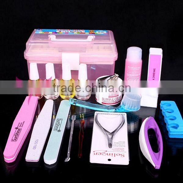 2015 new 19pcs cheap nail Manicure Set