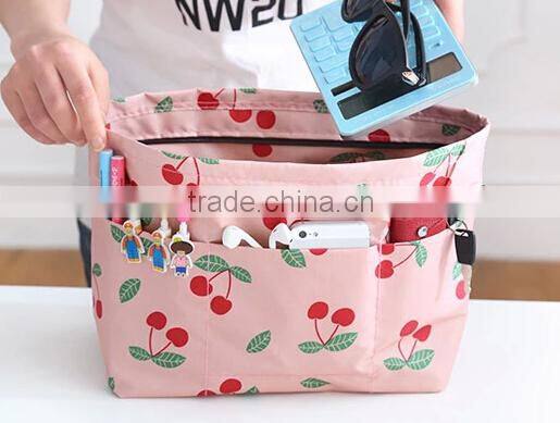 420D polyester with PVC coating travel cosmetic pouch