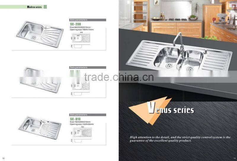SC-127 Alibaba kitchenware suppliers stainless steel wall mounted sink