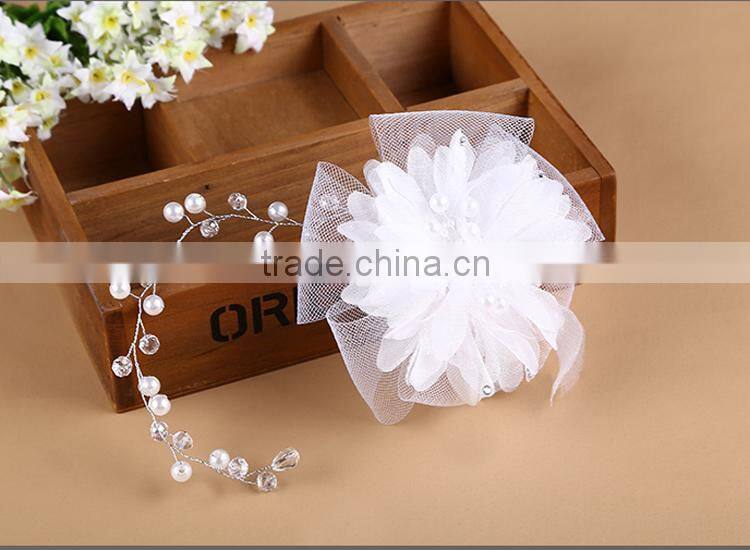 funny crystal bridal headband, wedding bridal flower headband