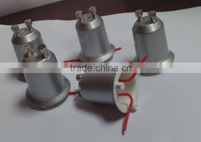 2016 new arrival product fireproof PC ABS body lamp base GU10 lamp holder GU10 base