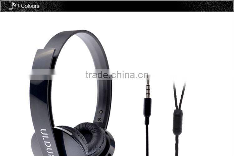 ULDUM TPE wired Headset with 3.5mm double jack DJ headphones