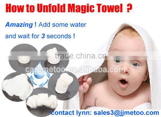 28*40 cm Candy packing Compressed Coin Towel /Magic tablet towel