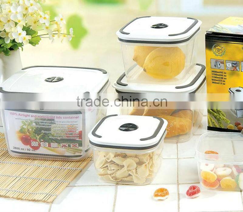6pcs plastic food stacked container GL9010-B