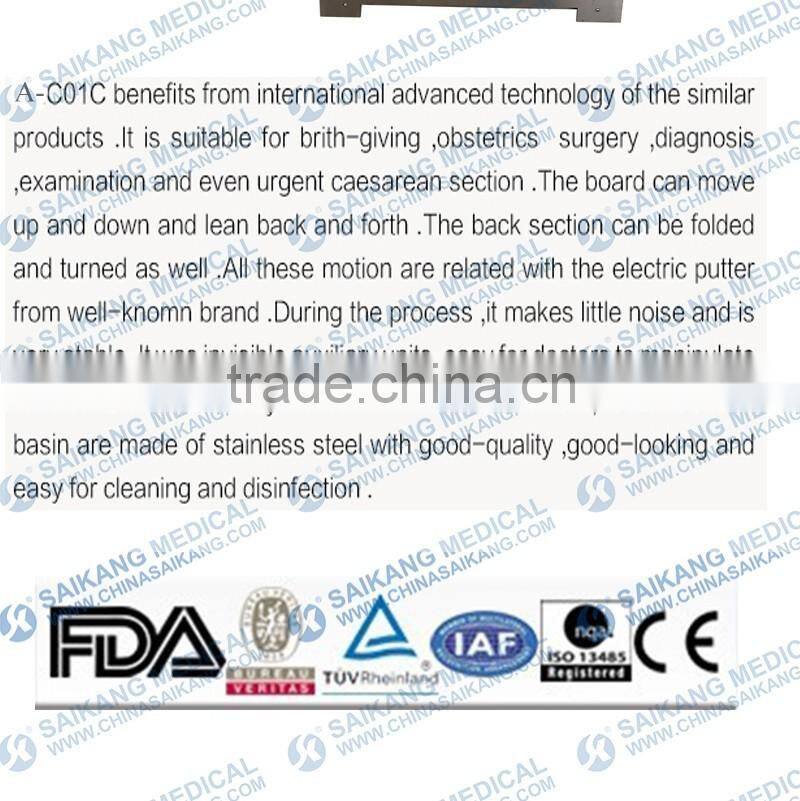Electric Obestric Parturition Gynecological Delivery Table