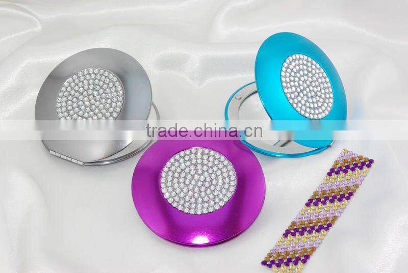 crystal pocket mirror