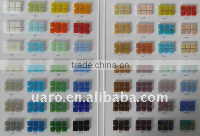 Glass Light Pink 10mm Craft Mini Tile Supply