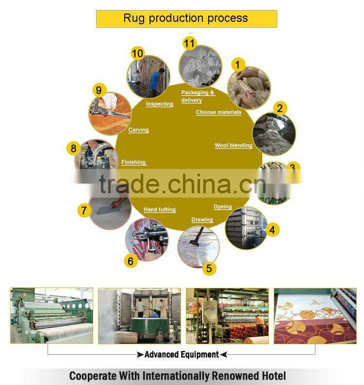 Elegant hand tufted wool rug for apartment, house decoration, balcony